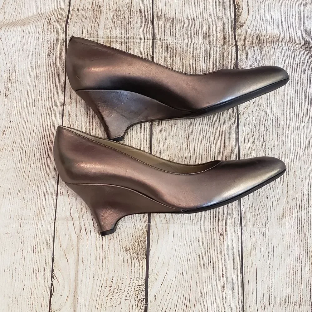 BrunoMagli Metallic Wedges